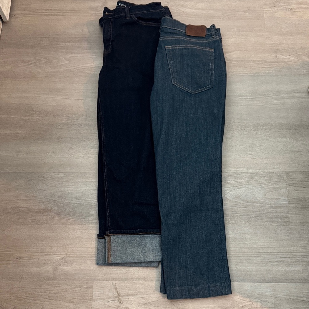 Two-Pair Denim Set - Dark Indigo & Medium Blue Jeans